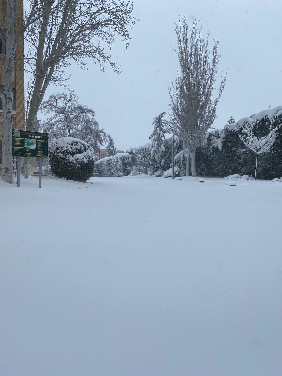 Aviso por nieve · Borrasca Filomena